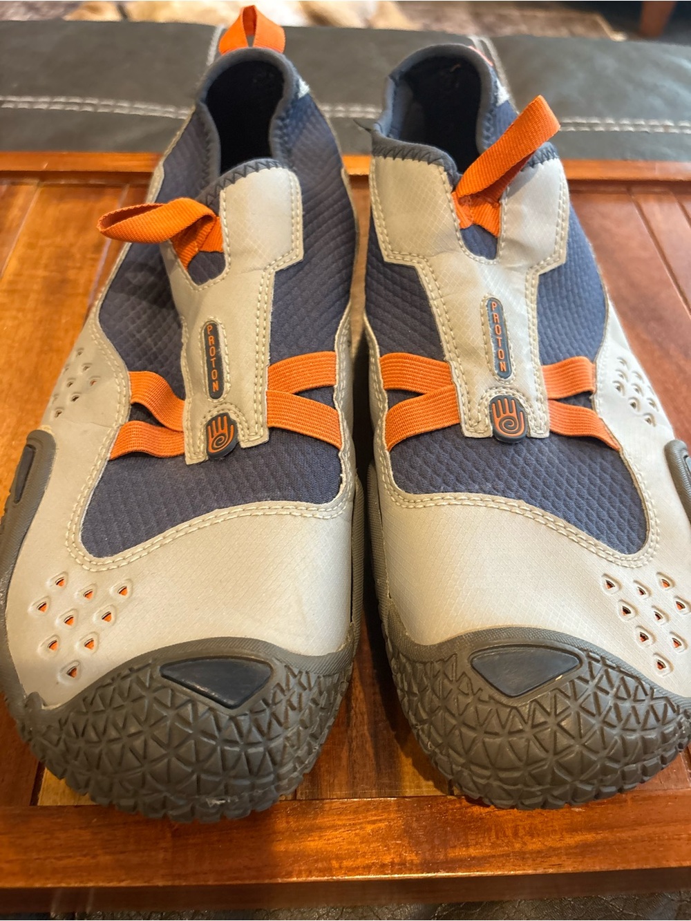 Teva Proton Water Shoes Gray Navy Orange Spider Rubber Size Unknown
